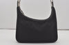 Authentic GUCCI Shoulder Bag Purse GG Canvas Leather 0013812 Black 5653I