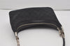 Authentic GUCCI Shoulder Bag Purse GG Canvas Leather 0013812 Black 5653I