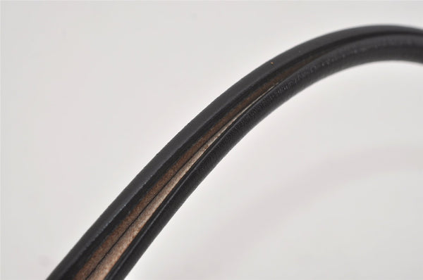 Authentic GUCCI Shoulder Bag Purse GG Canvas Leather 0013812 Black 5653I