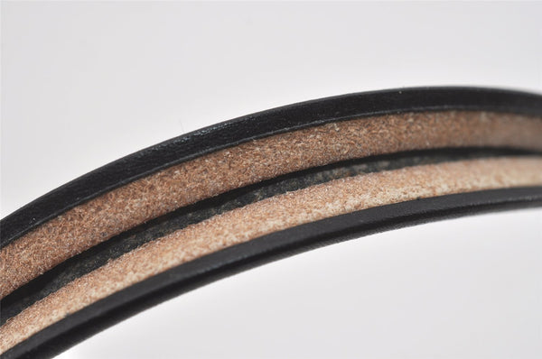 Authentic GUCCI Shoulder Bag Purse GG Canvas Leather 0013812 Black 5653I