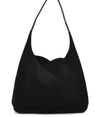 Authentic GUCCI Shoulder Hand Bag Purse Suede Leather 0013192 Black 5654C