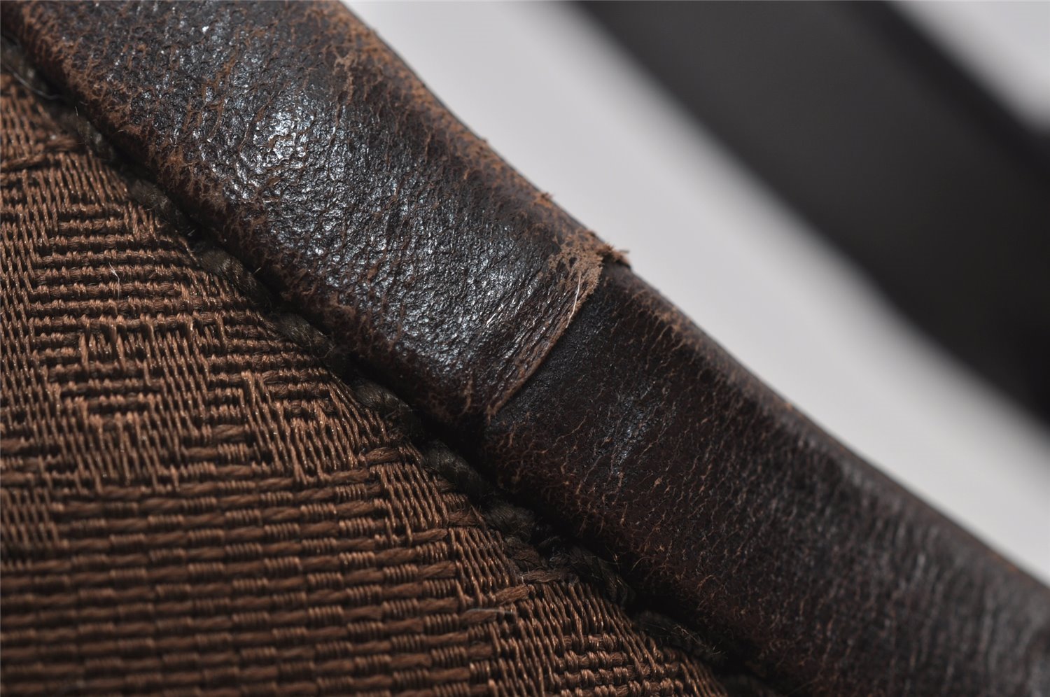 Authentic GUCCI Vintage Shoulder Tote Bag GG Canvas Leather 106242 Brown 5654I