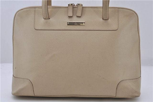 Authentic GUCCI Shoulder Hand Bag Purse Leather 0021122 Ivory 5655C
