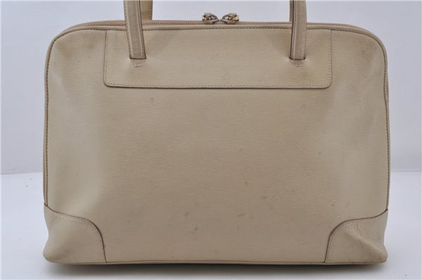 Authentic GUCCI Shoulder Hand Bag Purse Leather 0021122 Ivory 5655C