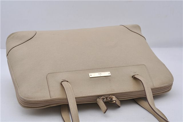 Authentic GUCCI Shoulder Hand Bag Purse Leather 0021122 Ivory 5655C