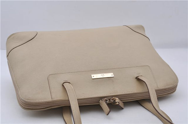 Authentic GUCCI Shoulder Hand Bag Purse Leather 0021122 Ivory 5655C