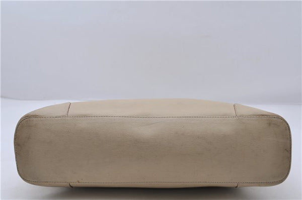Authentic GUCCI Shoulder Hand Bag Purse Leather 0021122 Ivory 5655C