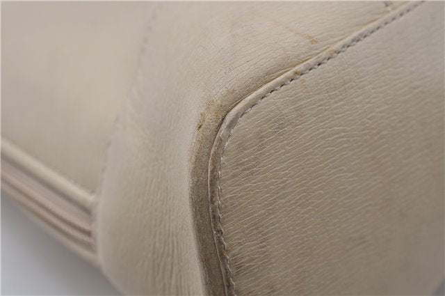 Authentic GUCCI Shoulder Hand Bag Purse Leather 0021122 Ivory 5655C