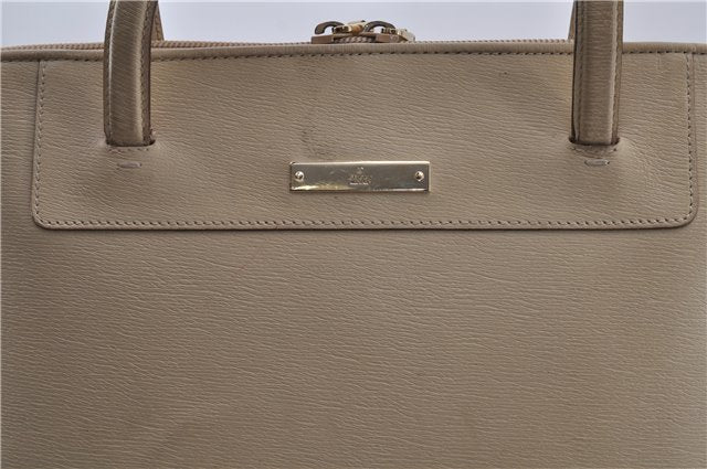 Authentic GUCCI Shoulder Hand Bag Purse Leather 0021122 Ivory 5655C