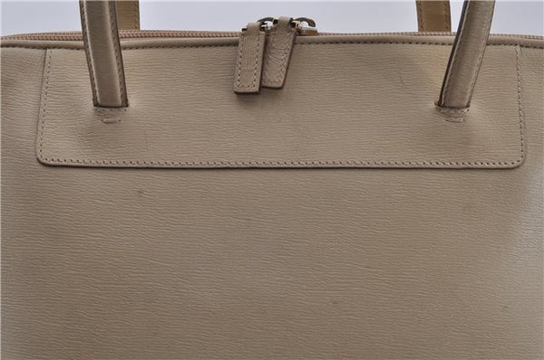 Authentic GUCCI Shoulder Hand Bag Purse Leather 0021122 Ivory 5655C