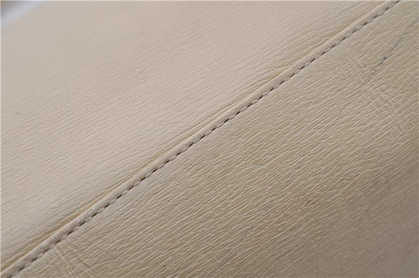 Authentic GUCCI Shoulder Hand Bag Purse Leather 0021122 Ivory 5655C