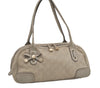 Authentic GUCCI Guccissima Princy GG Leather Shoulder Bag 161720 White 5655I