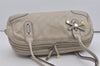 Authentic GUCCI Guccissima Princy GG Leather Shoulder Bag 161720 White 5655I