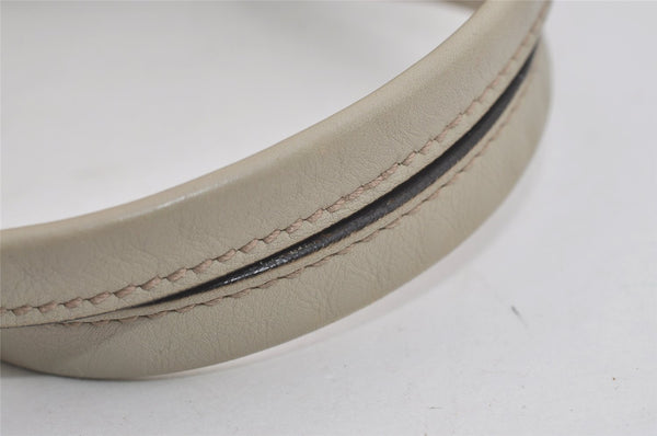 Authentic GUCCI Guccissima Princy GG Leather Shoulder Bag 161720 White 5655I