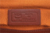 Authentic MCM Visetos Leather Vintage Travel Boston Bag Brown 5656D