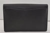 Authentic Louis Vuitton Epi Montaigne 27 Clutch Hand Bag Black M52652 LV 5656I