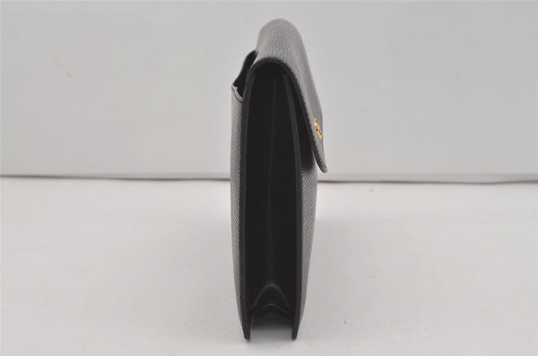 Authentic Louis Vuitton Epi Montaigne 27 Clutch Hand Bag Black M52652 LV 5656I