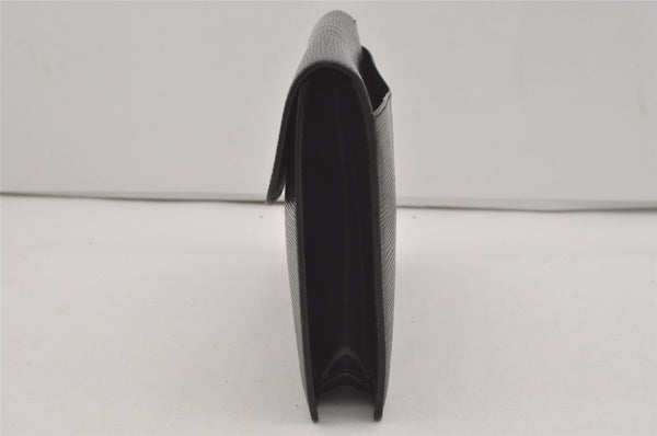 Authentic Louis Vuitton Epi Montaigne 27 Clutch Hand Bag Black M52652 LV 5656I