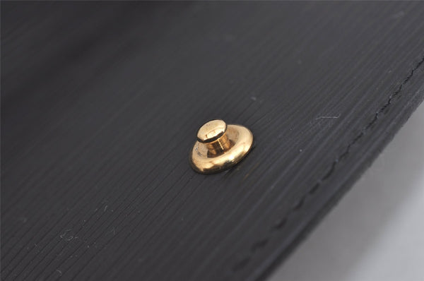 Authentic Louis Vuitton Epi Montaigne 27 Clutch Hand Bag Black M52652 LV 5656I