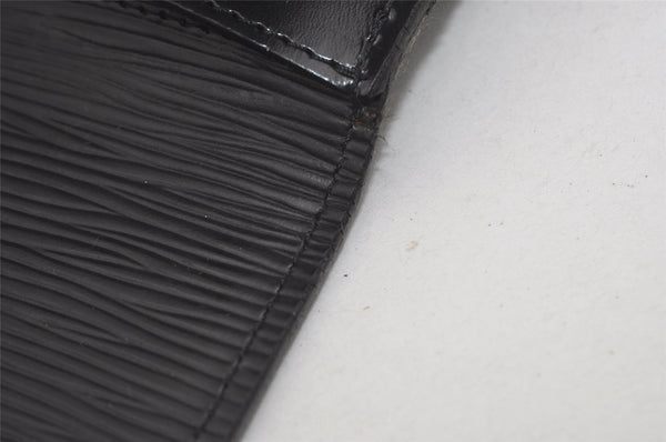 Authentic Louis Vuitton Epi Montaigne 27 Clutch Hand Bag Black M52652 LV 5656I