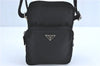 Authentic PRADA Nylon Tessuto Shoulder Cross Body Bag Purse Black 5657C