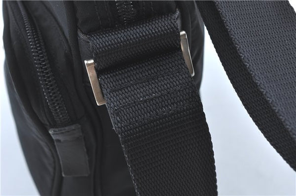 Authentic PRADA Nylon Tessuto Shoulder Cross Body Bag Purse Black 5657C