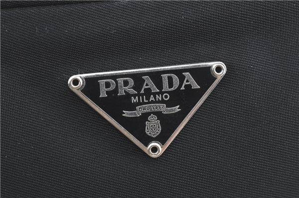 Authentic PRADA Nylon Tessuto Shoulder Cross Body Bag Purse Black 5657C