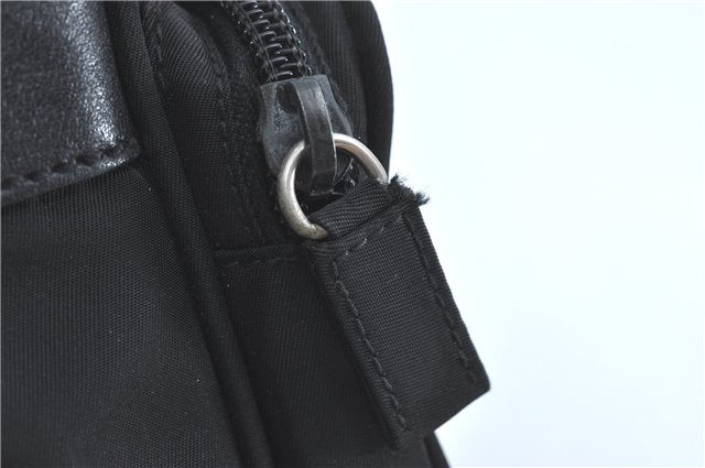 Authentic PRADA Nylon Tessuto Shoulder Cross Body Bag Purse Black 5657C
