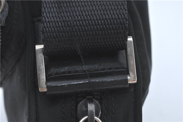 Authentic PRADA Nylon Tessuto Shoulder Cross Body Bag Purse Black 5657C