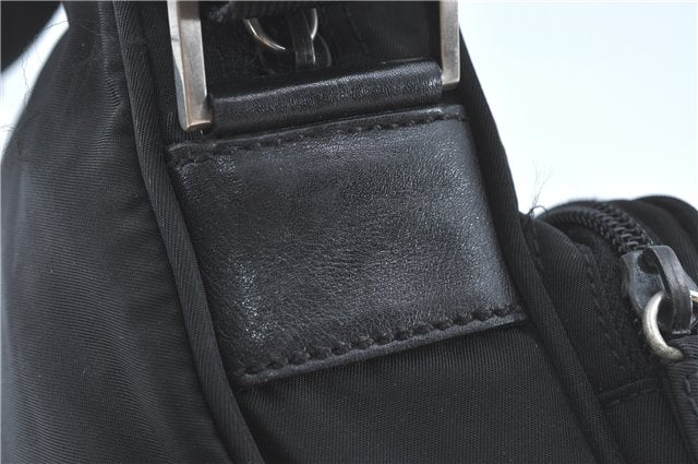 Authentic PRADA Nylon Tessuto Shoulder Cross Body Bag Purse Black 5657C