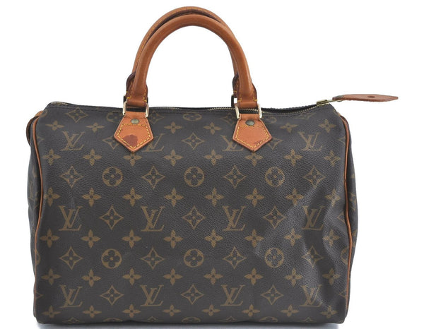 Authentic Louis Vuitton Monogram Speedy 30 Hand Boston Bag M41526 LV 5660B