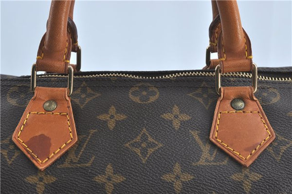 Authentic Louis Vuitton Monogram Speedy 30 Hand Boston Bag M41526 LV 5660B