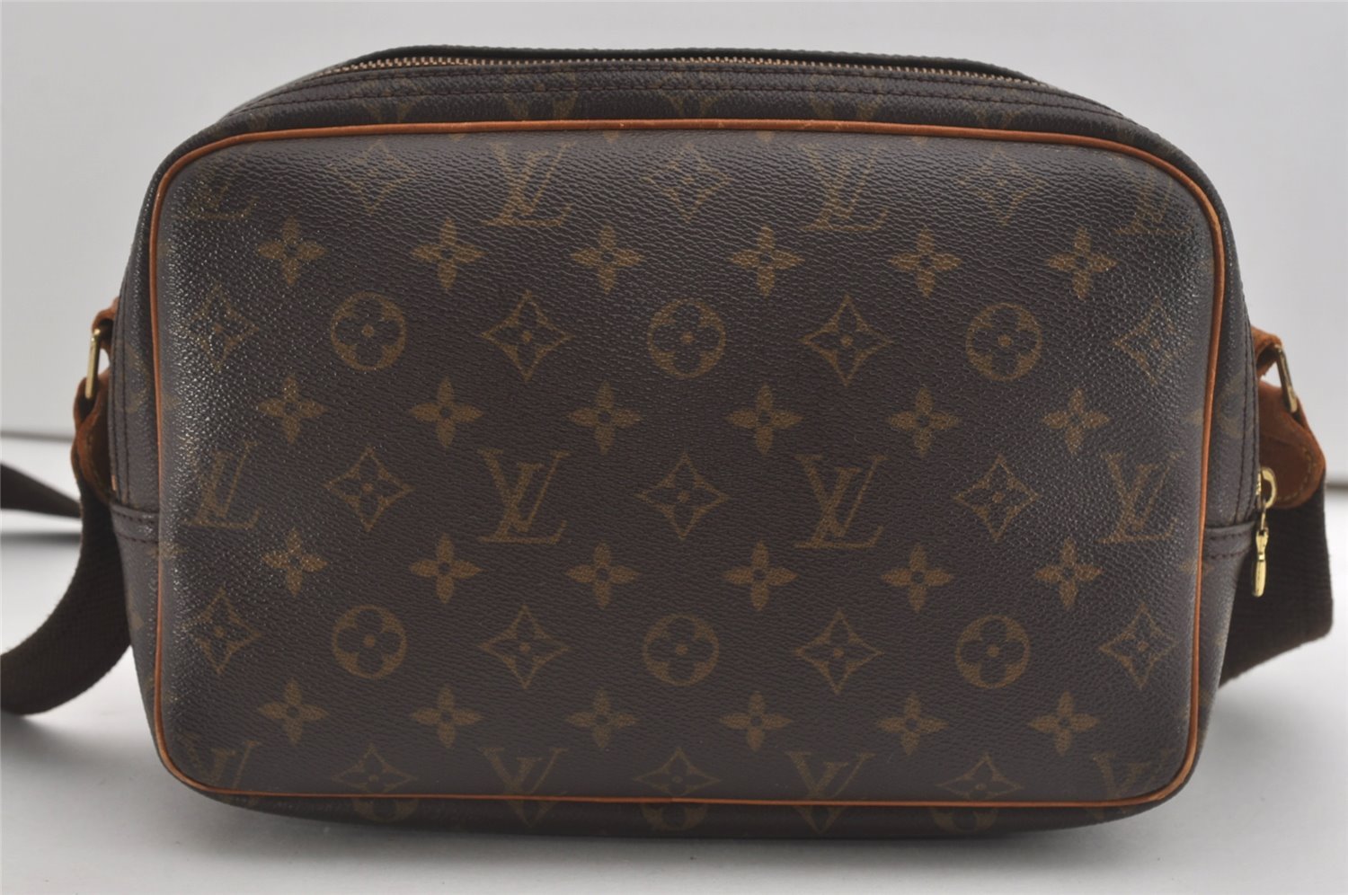Authentic Louis Vuitton Monogram Reporter PM Shoulder Cross Bag M45254 LV 5660I
