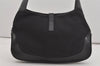 Authentic GUCCI Jackie Shoulder Hand Bag Purse Nylon Leather 0013306 Black 5661I