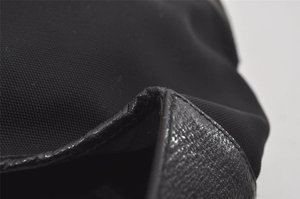 Authentic GUCCI Jackie Shoulder Hand Bag Purse Nylon Leather 0013306 Black 5661I