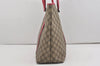 Authentic GUCCI Vintage Shoulder Tote Bag GG PVC Leather 114288 Brown 5664I
