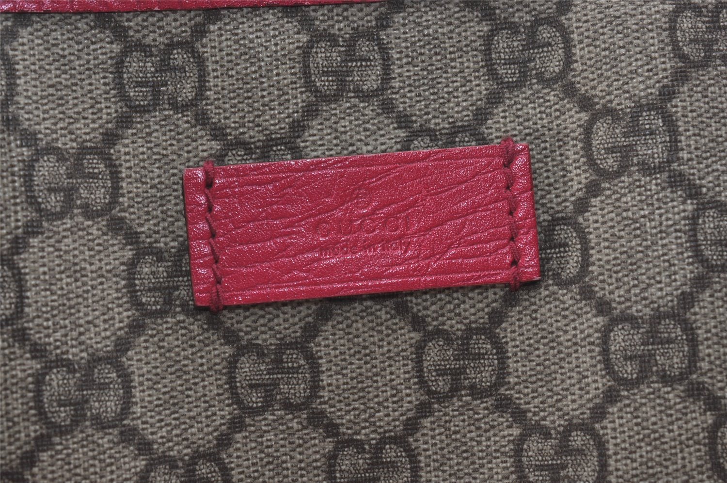 Authentic GUCCI Vintage Shoulder Tote Bag GG PVC Leather 114288 Brown 5664I