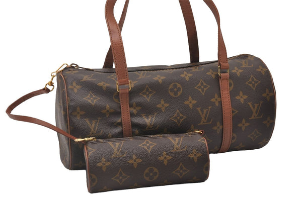 Authentic Louis Vuitton Monogram Papillon 30 Hand Bag Old Model LV 5665I