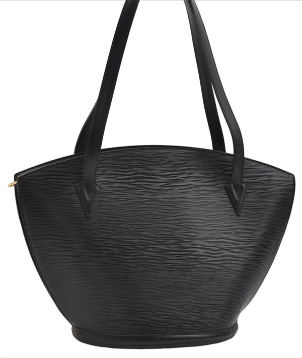 Auth Louis Vuitton Epi Saint Jacques Shopping Shoulder Bag Black M52262 LV 5666E