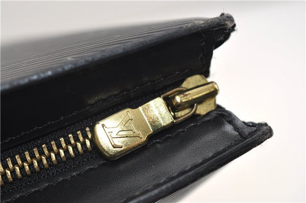 Auth Louis Vuitton Epi Saint Jacques Shopping Shoulder Bag Black M52262 LV 5666E
