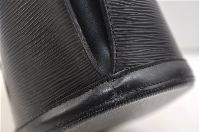 Auth Louis Vuitton Epi Saint Jacques Shopping Shoulder Bag Black M52262 LV 5666E