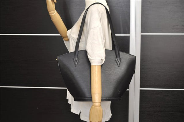 Auth Louis Vuitton Epi Saint Jacques Shopping Shoulder Bag Black M52262 LV 5666E