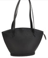 Auth Louis Vuitton Epi Saint Jacques Poignet Long Shoulder Bag Black LV 5667E