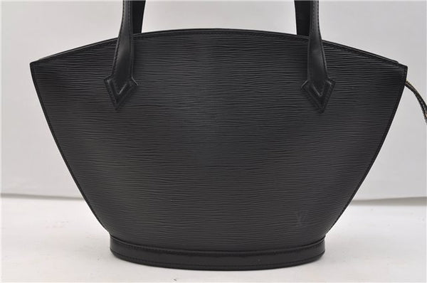 Auth Louis Vuitton Epi Saint Jacques Poignet Long Shoulder Bag Black LV 5667E