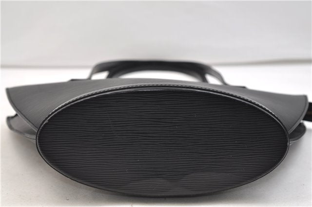 Auth Louis Vuitton Epi Saint Jacques Poignet Long Shoulder Bag Black LV 5667E