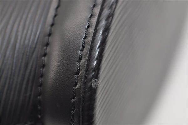 Auth Louis Vuitton Epi Saint Jacques Poignet Long Shoulder Bag Black LV 5667E