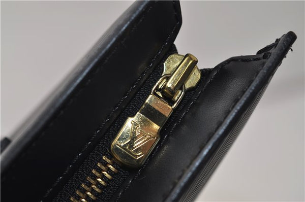 Auth Louis Vuitton Epi Saint Jacques Poignet Long Shoulder Bag Black LV 5667E