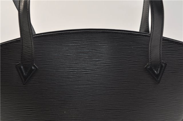 Auth Louis Vuitton Epi Saint Jacques Poignet Long Shoulder Bag Black LV 5667E