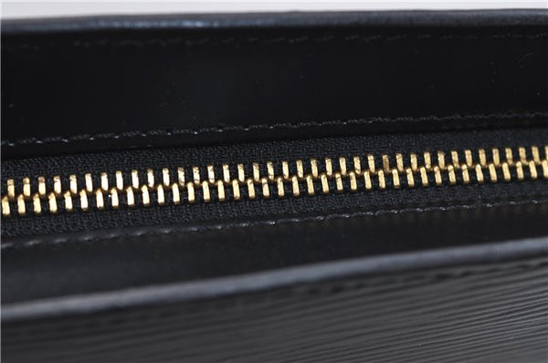 Auth Louis Vuitton Epi Saint Jacques Poignet Long Shoulder Bag Black LV 5667E