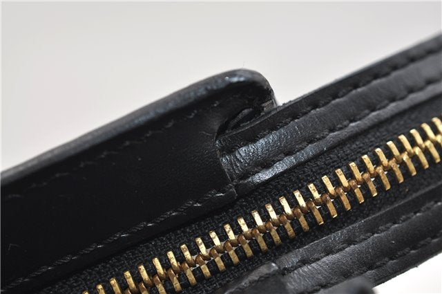 Auth Louis Vuitton Epi Saint Jacques Poignet Long Shoulder Bag Black LV 5667E